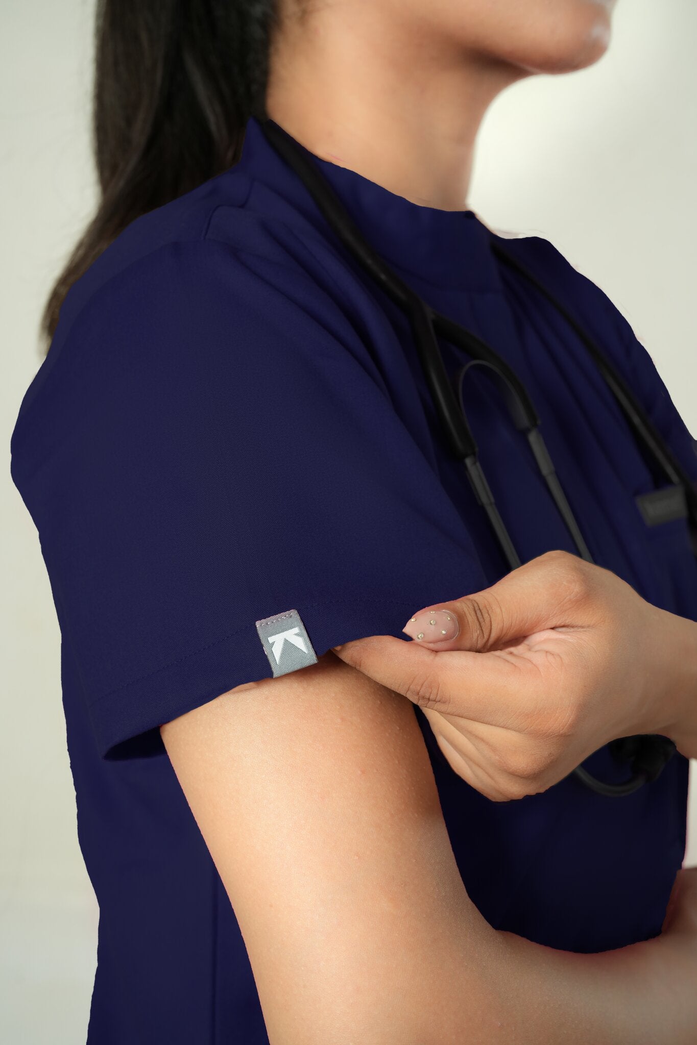 Avery Mock-Neck Scrub Top Kemet