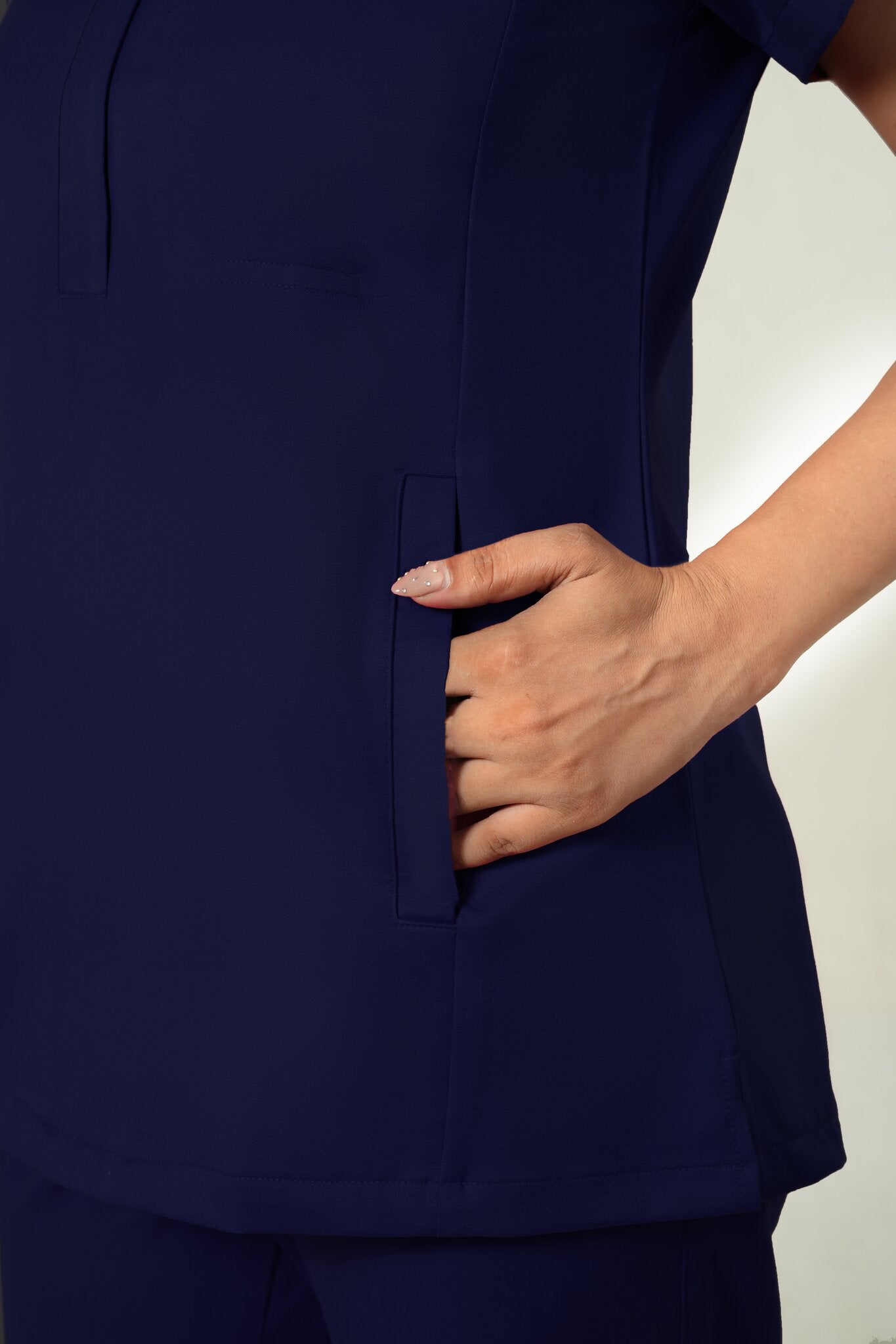 Avery Mock-Neck Scrub Top Kemet