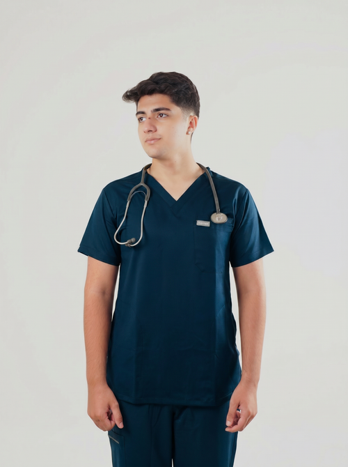 Atlas 3-Pocket Scrub Top Kemet