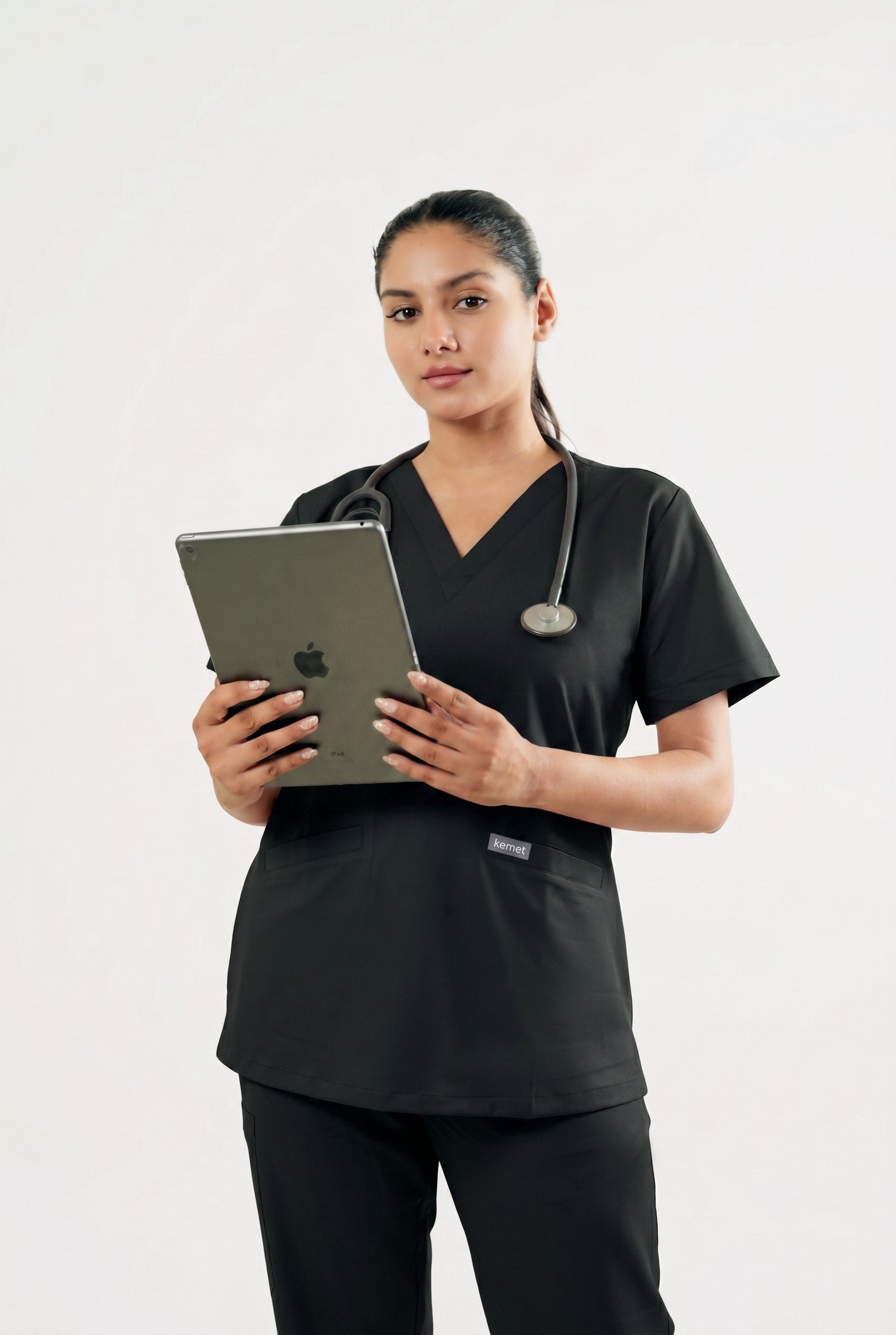 Sage V-Neck Scrub Top Kemet